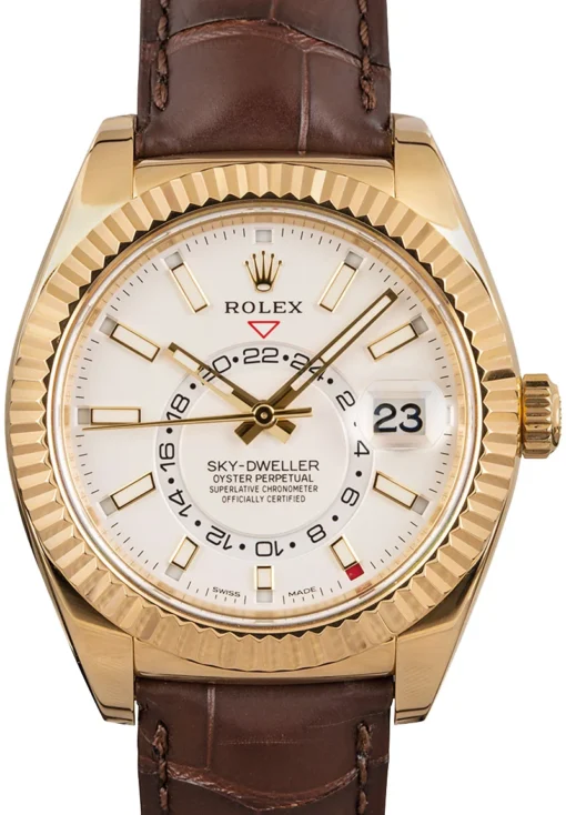 Replica Rolex White rolex sky dweller 326138-148102